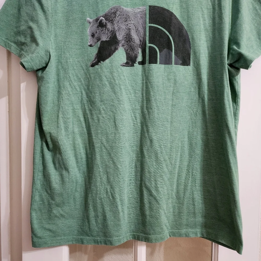 The North Face Bear Half Dome Graphic Tee Green XL Yosemite Shirt